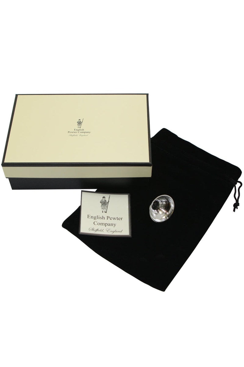 Round Pewter Hip Flask Copper Celtic Knot 6oz