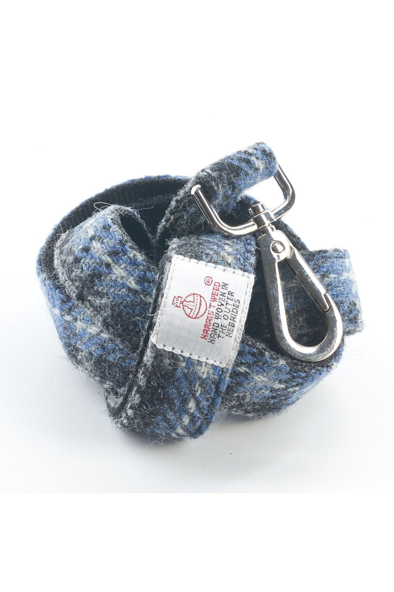 Harris Tweed Dog Lead Hebridean Ice