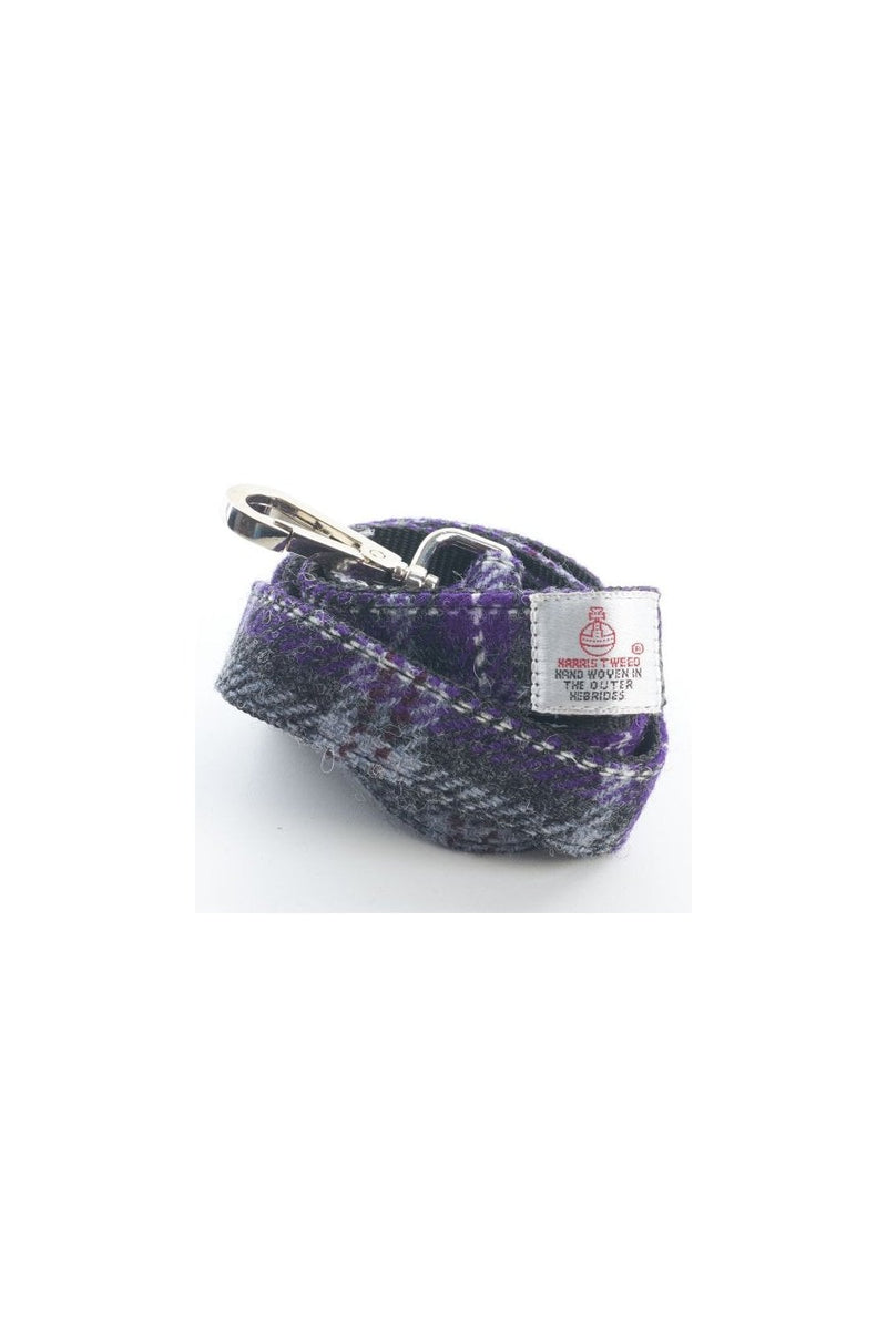 Harris Tweed Dog Lead Hebridean Thistle