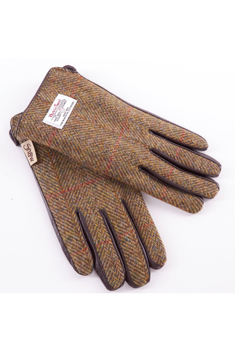 Gloves Harris Tweed Chestnut