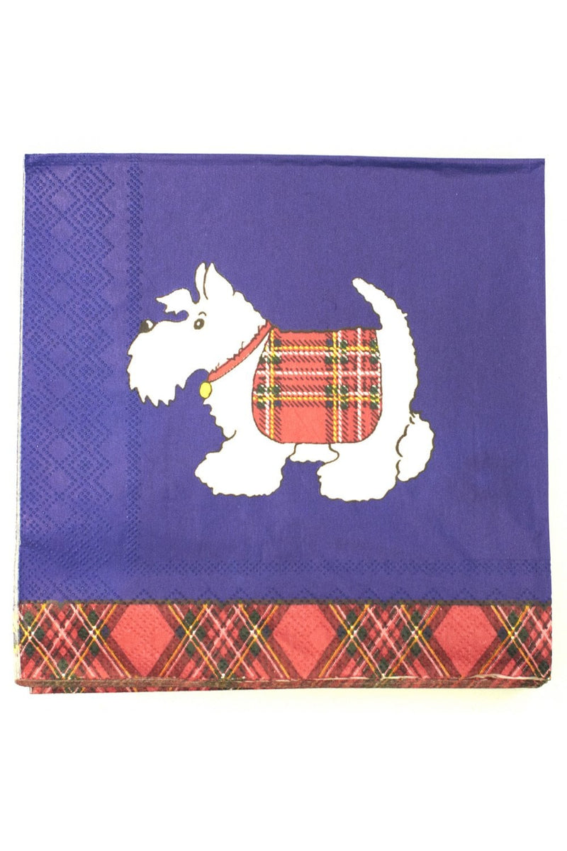 Napkins Tartan Terrier 20 Pack
