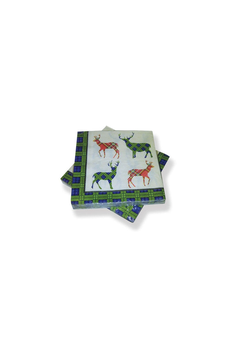 Napkins Tartan Stag