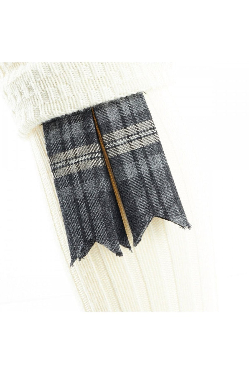 Hebridean Storm Tartan Garter Flashes
