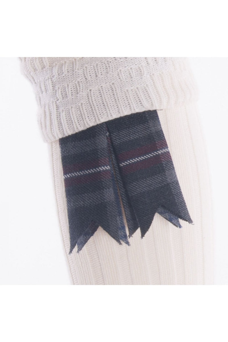 Hebridean Heather Tartan Garter Flashes