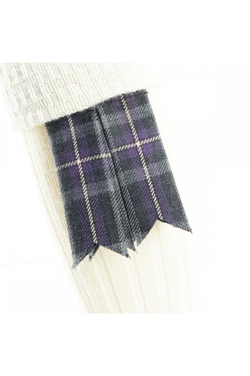 Hebridean Thistle Tartan Garter Flashes