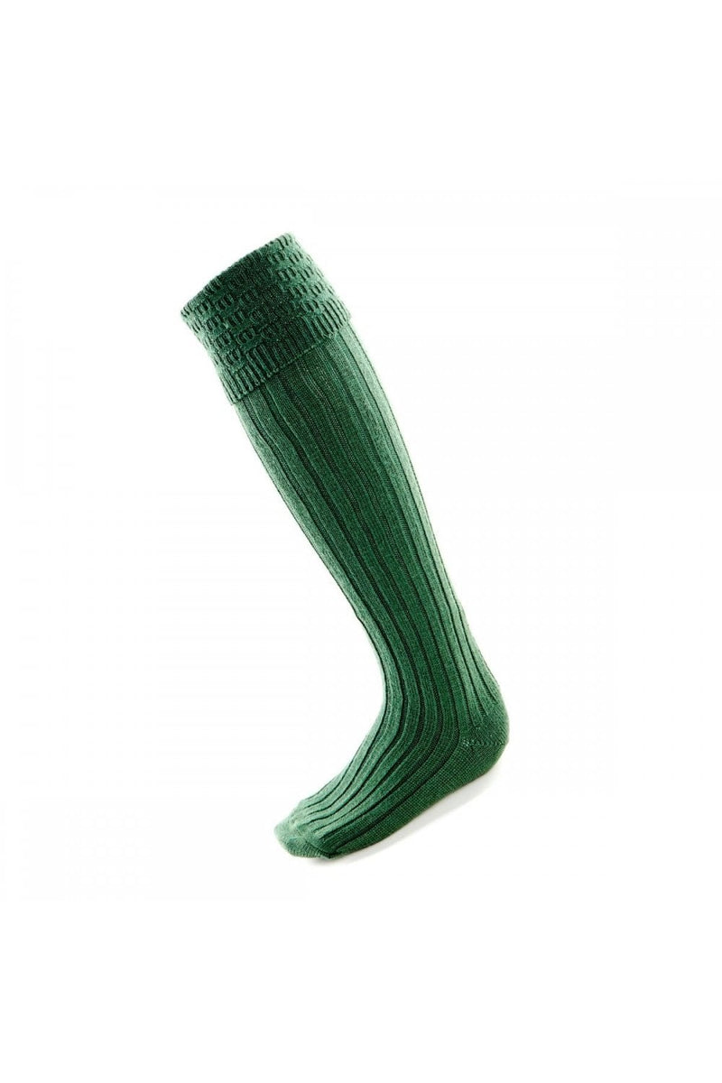 Lovat Green Wool Kilt Socks