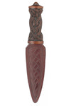 Brown Celtic Knot Sgian Dubh