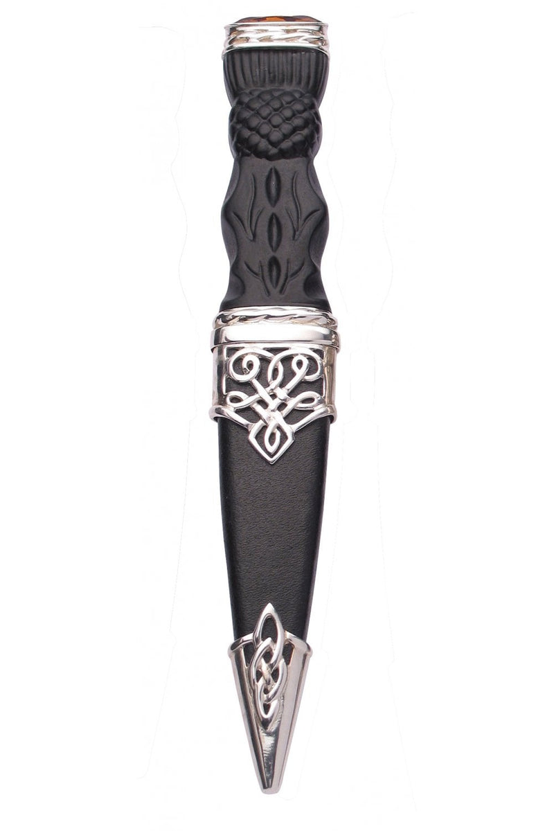 Sterling Silver Morar Cairngorm Stone Sgian Dubh