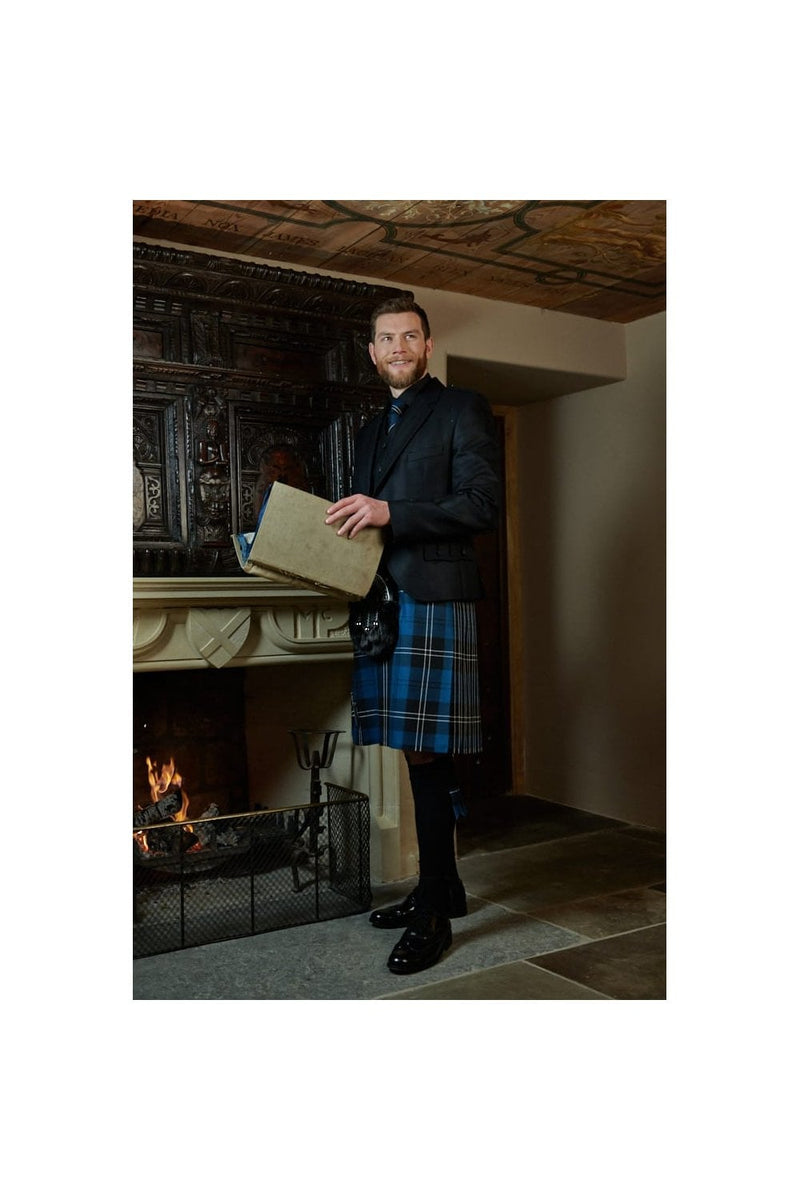 Crail Jacket & Vest Black Herringbone