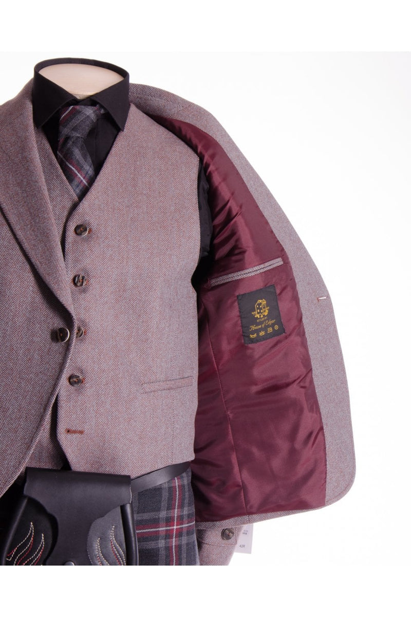 Crail Jacket & Vest Russett Clunie Tweed