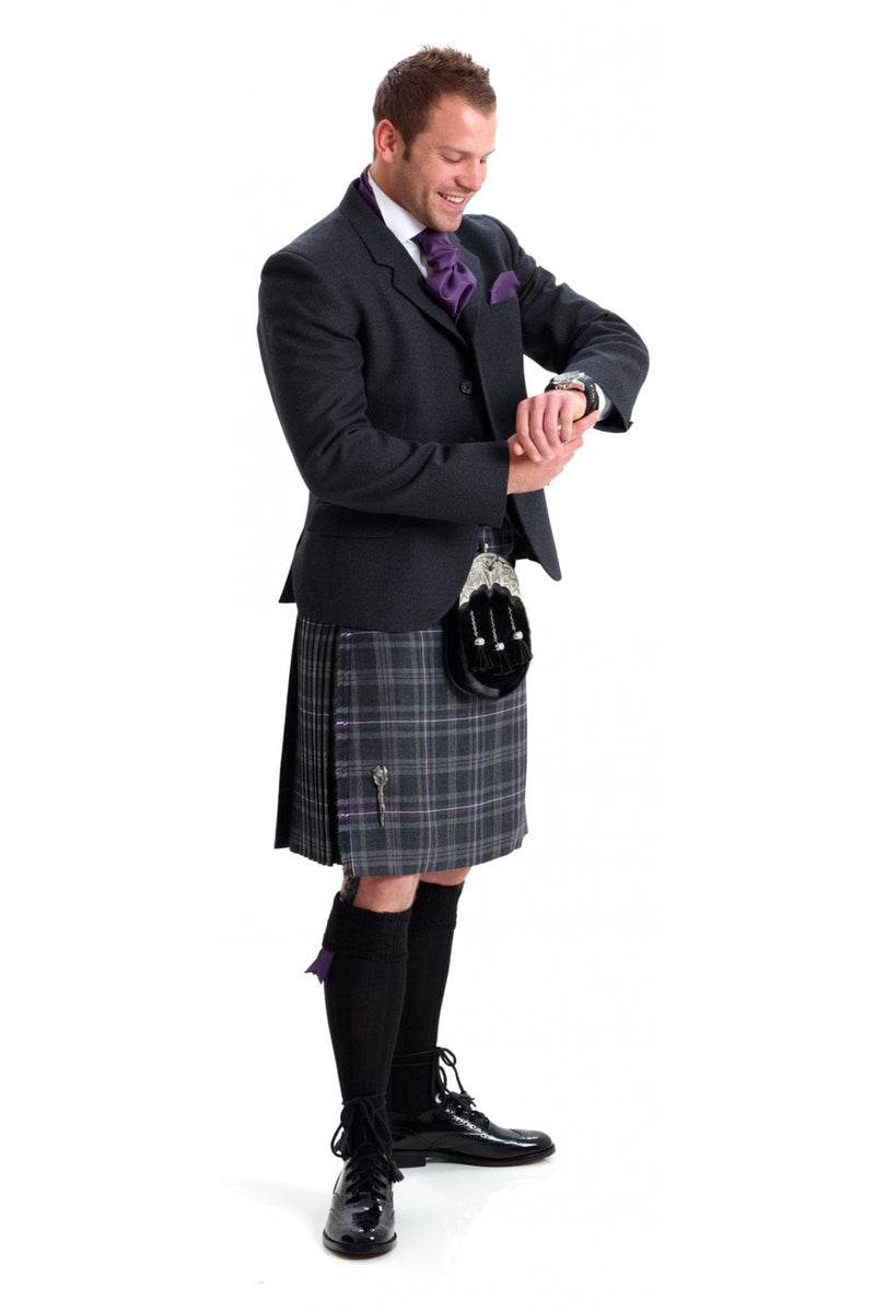 K1 Kilt Jacket and Waistcoat Grey Tweed