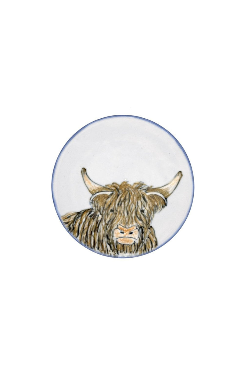 Small Round Stand Highland Cow