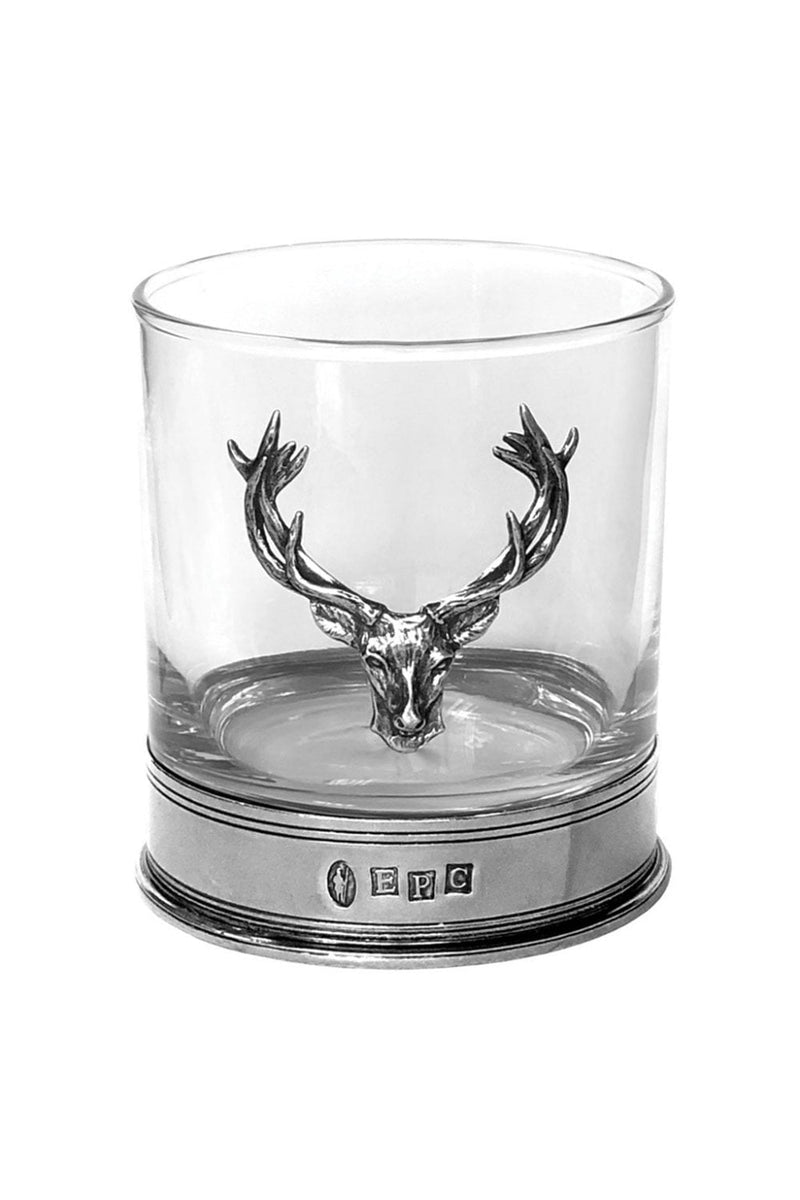 Stag Pewter Glass