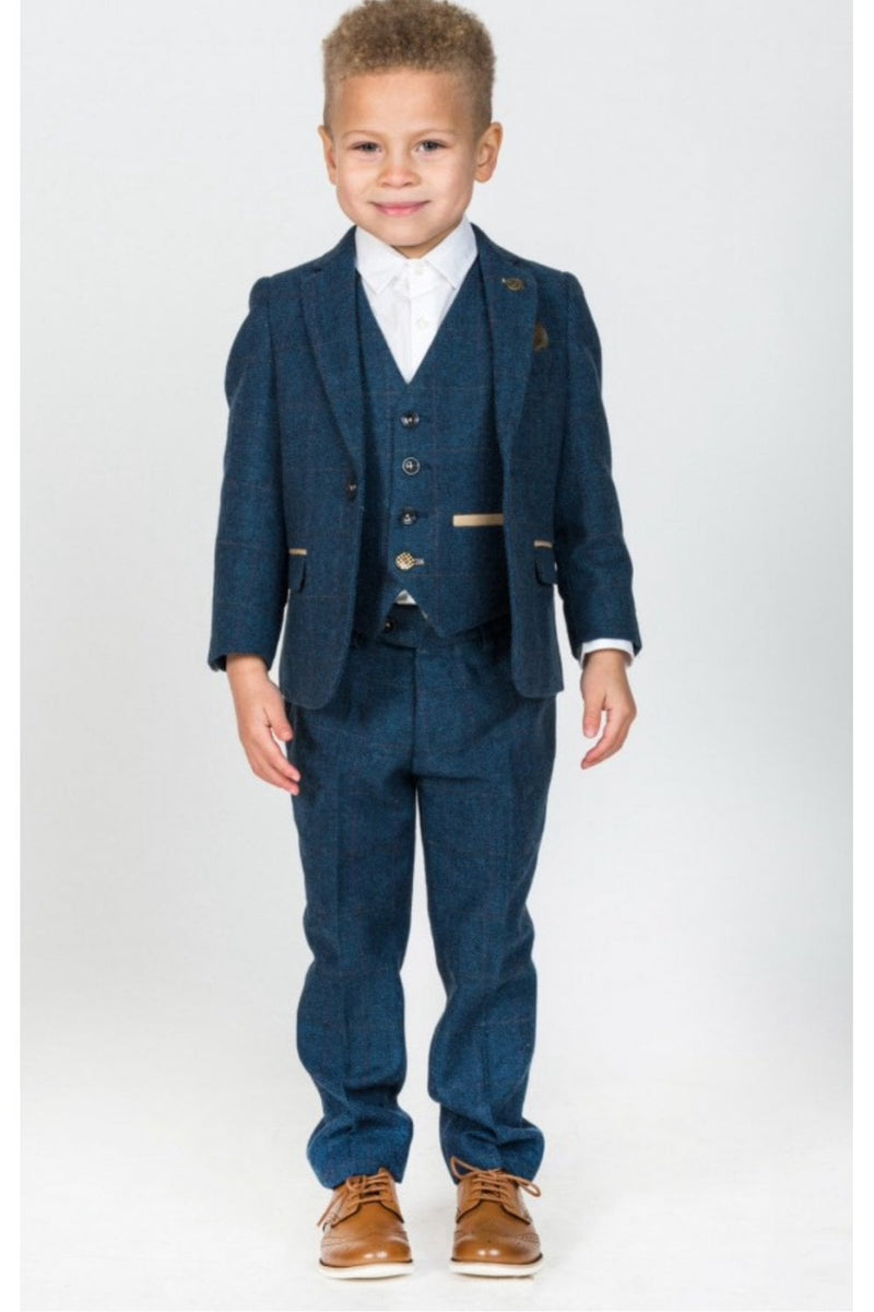 Suit 3 Piece Boys Dion Blue