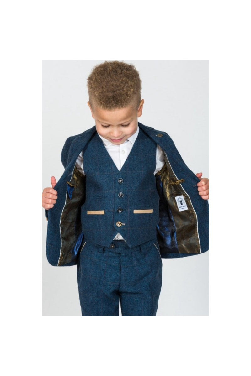 Suit 3 Piece Boys Dion Blue