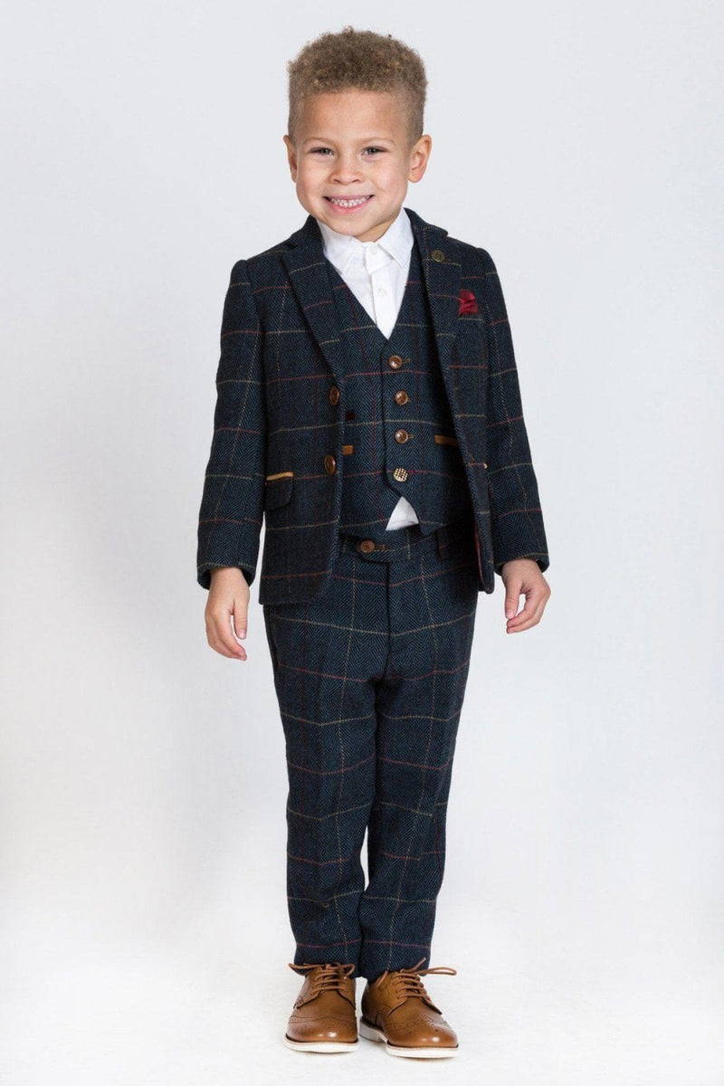 Suit 3 Piece Boys Eton Blue
