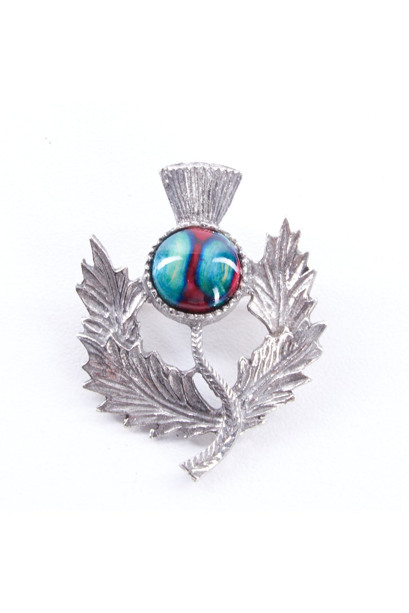 Thistle Heather Gem Ladies Brooch