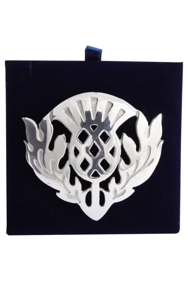 Plaid Brooch Thistle
