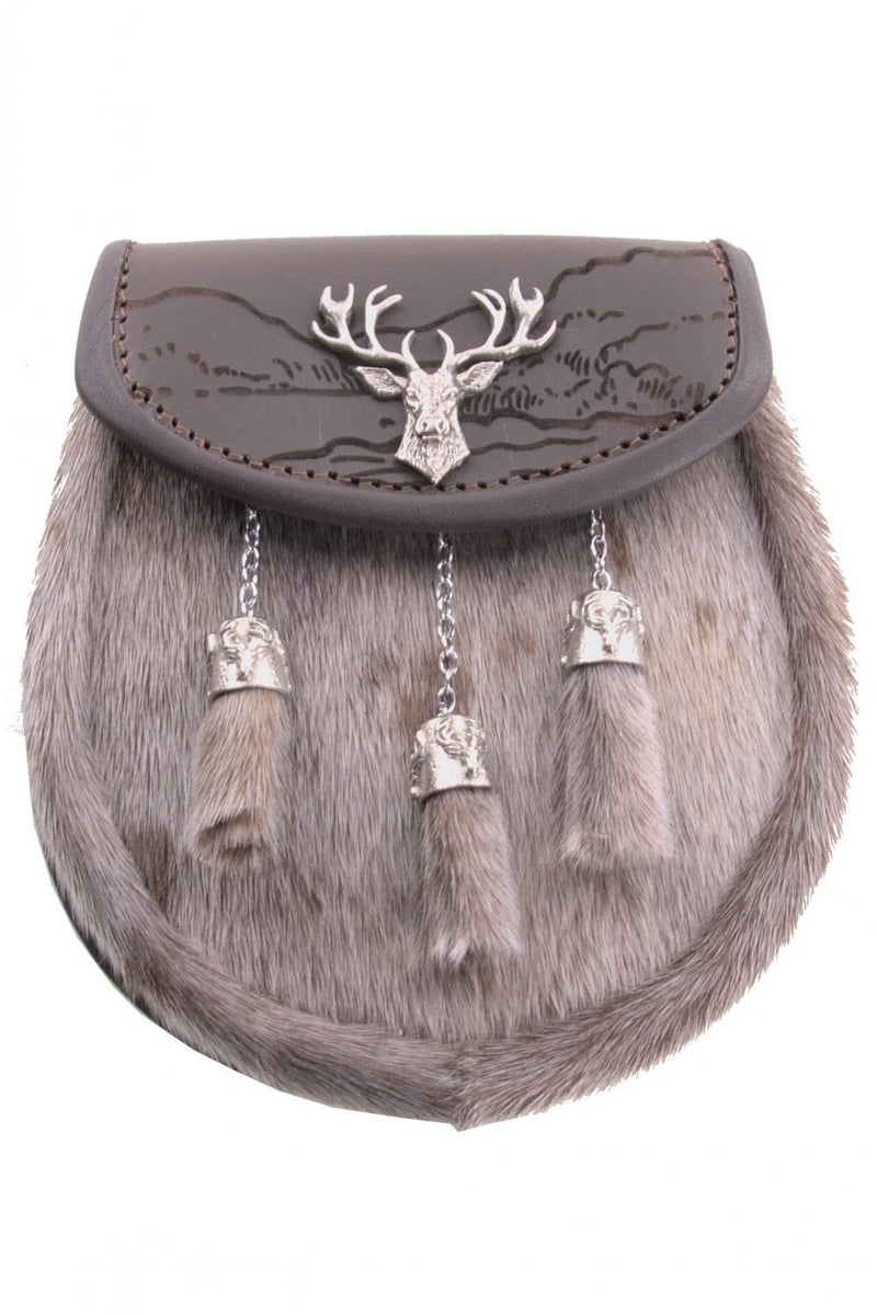 Sporran Saddlery Leather Stag Glen