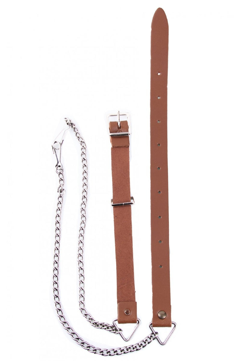 Sporran Chain Dark Tan, Antique Link