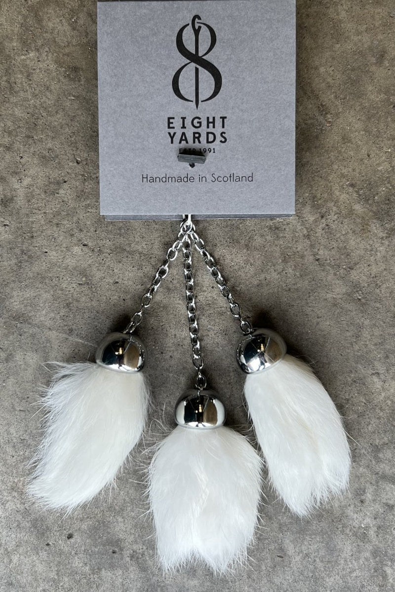 Dress Sporran Tassels Replacements White Rabbit