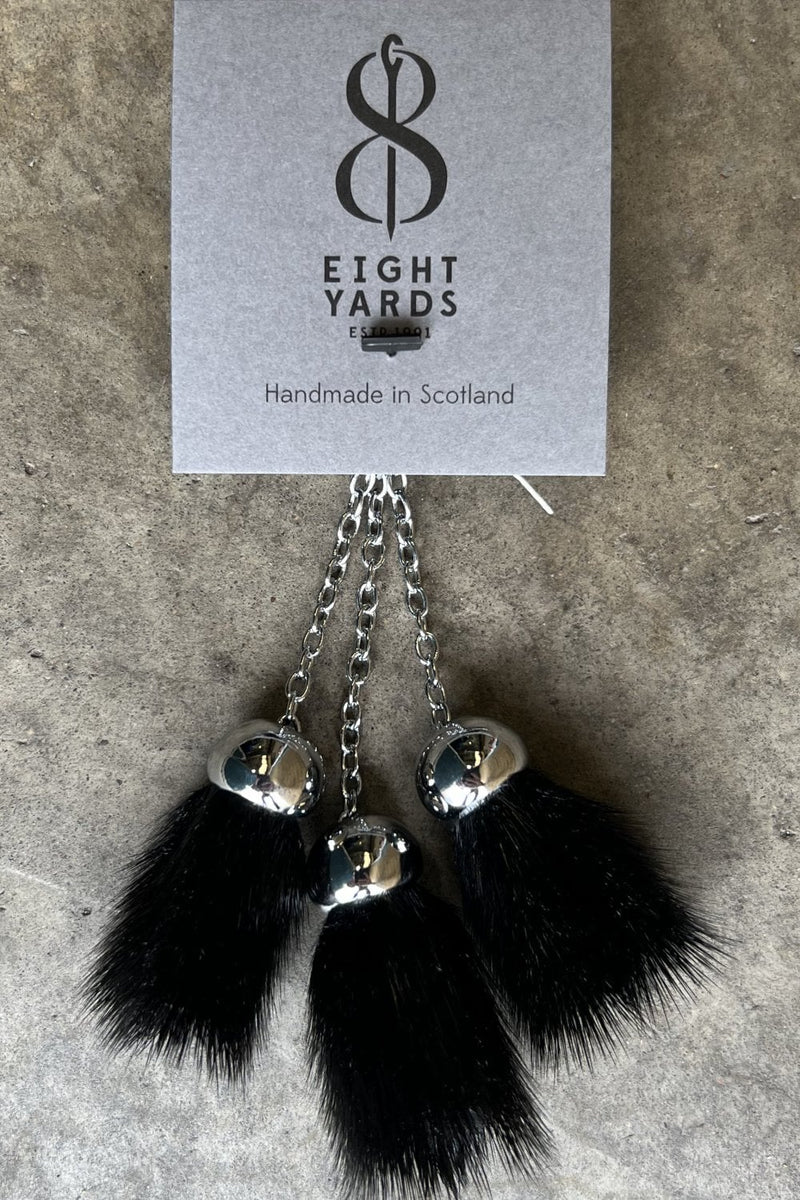 Dress Sporran Tassels Replacements Black Seal