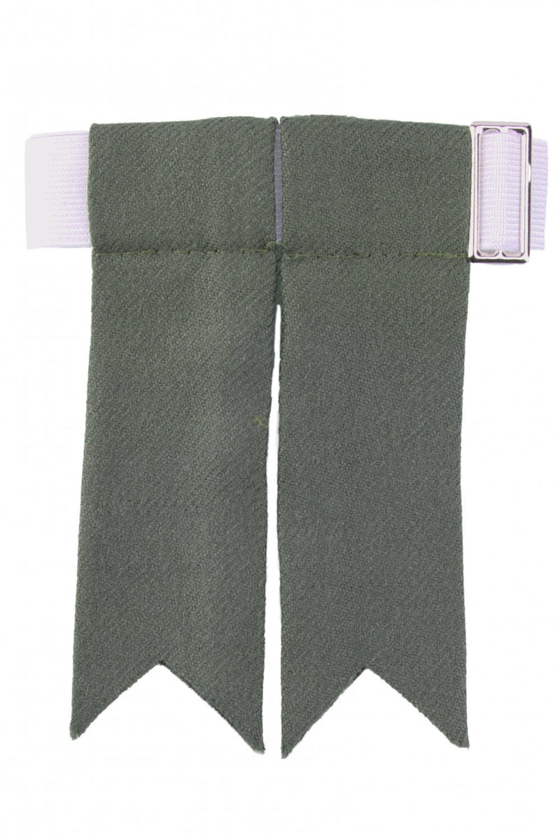 Garter flashes Green Muted
