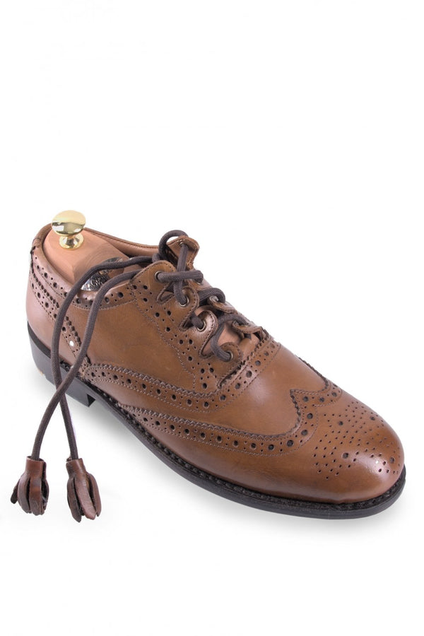 Ghillie Brogues Tan Brown Leather