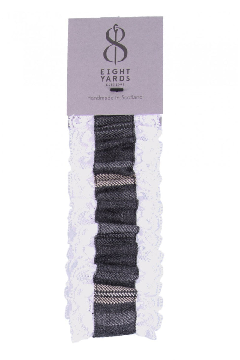 Ladies Hebridean Storm Tartan & Lace Garter
