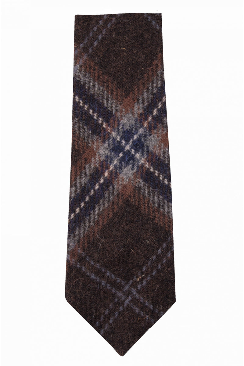 Harris Tweed Hebridean Peat Tartan Tie