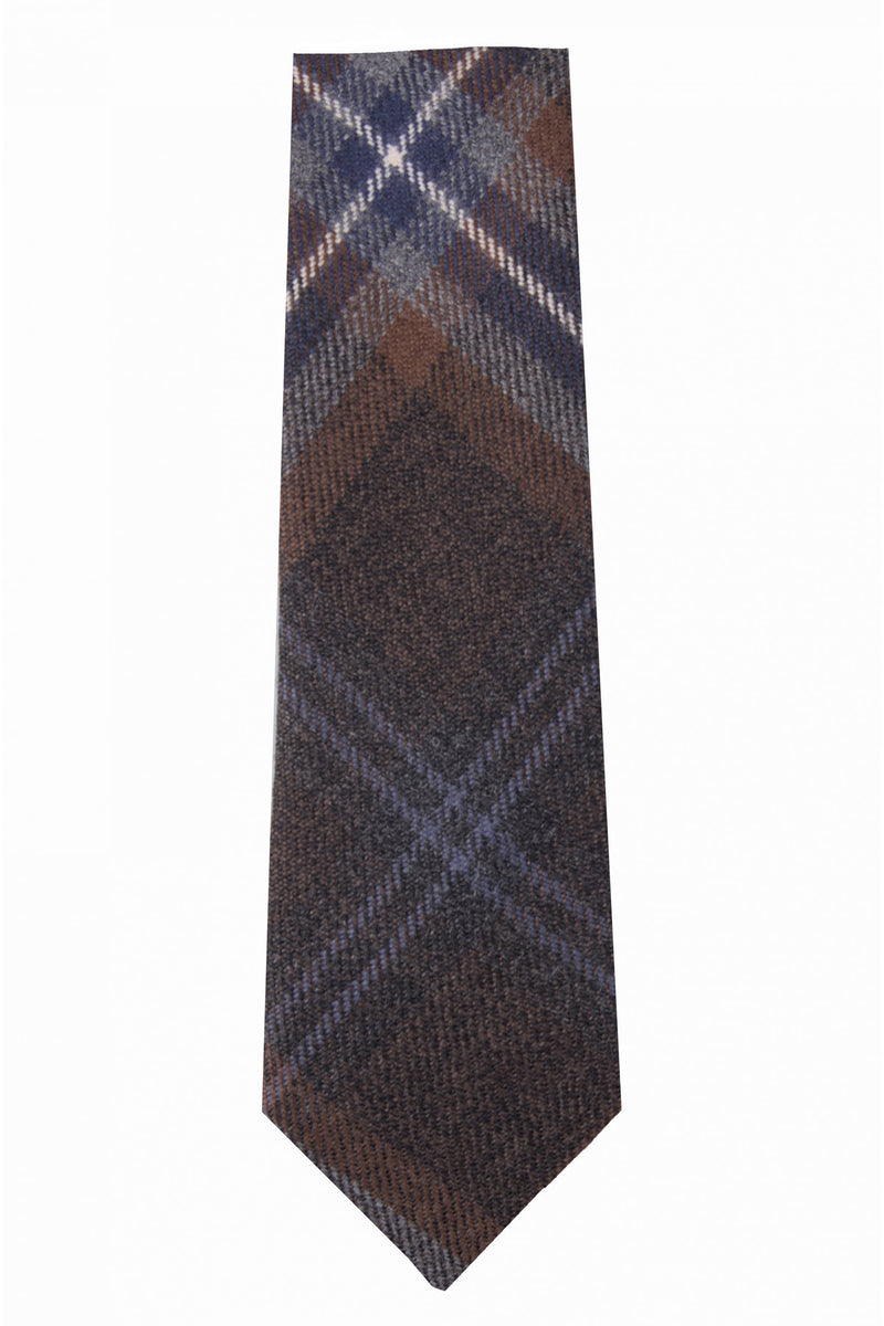 Skinny Hebridean Peat Tartan Tie