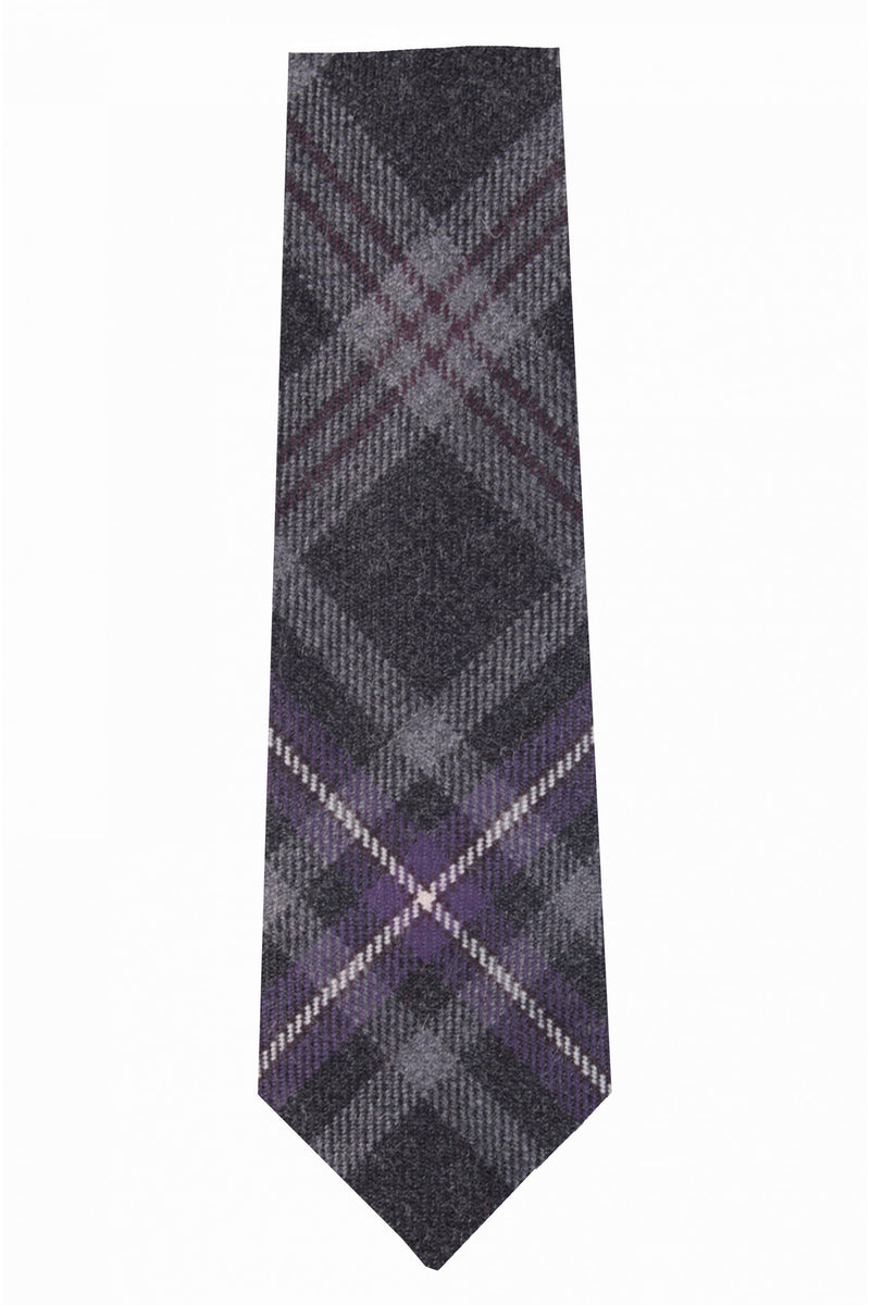 Skinny Hebridean Thistle Tartan Tie