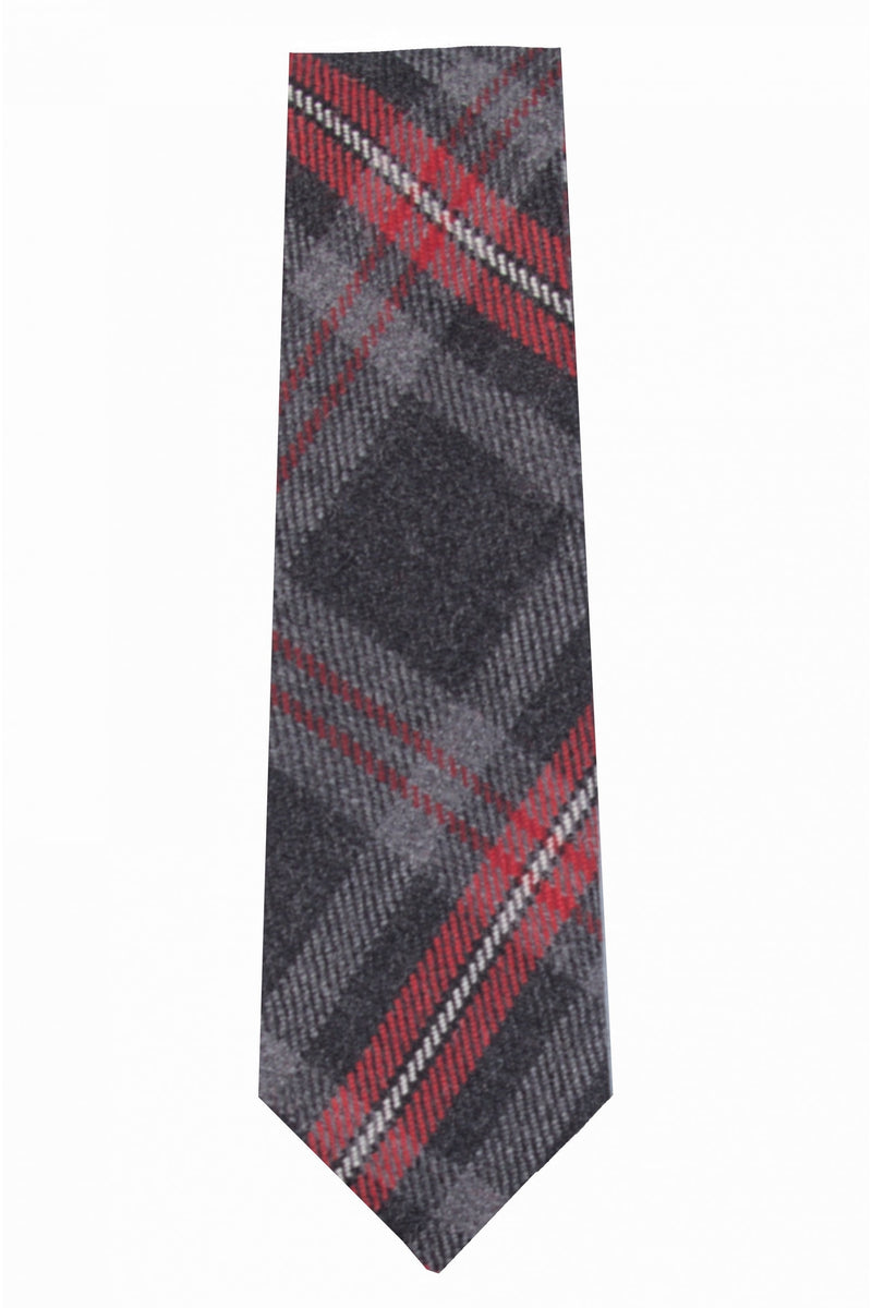Skinny Hebridean Fire Tartan Tie