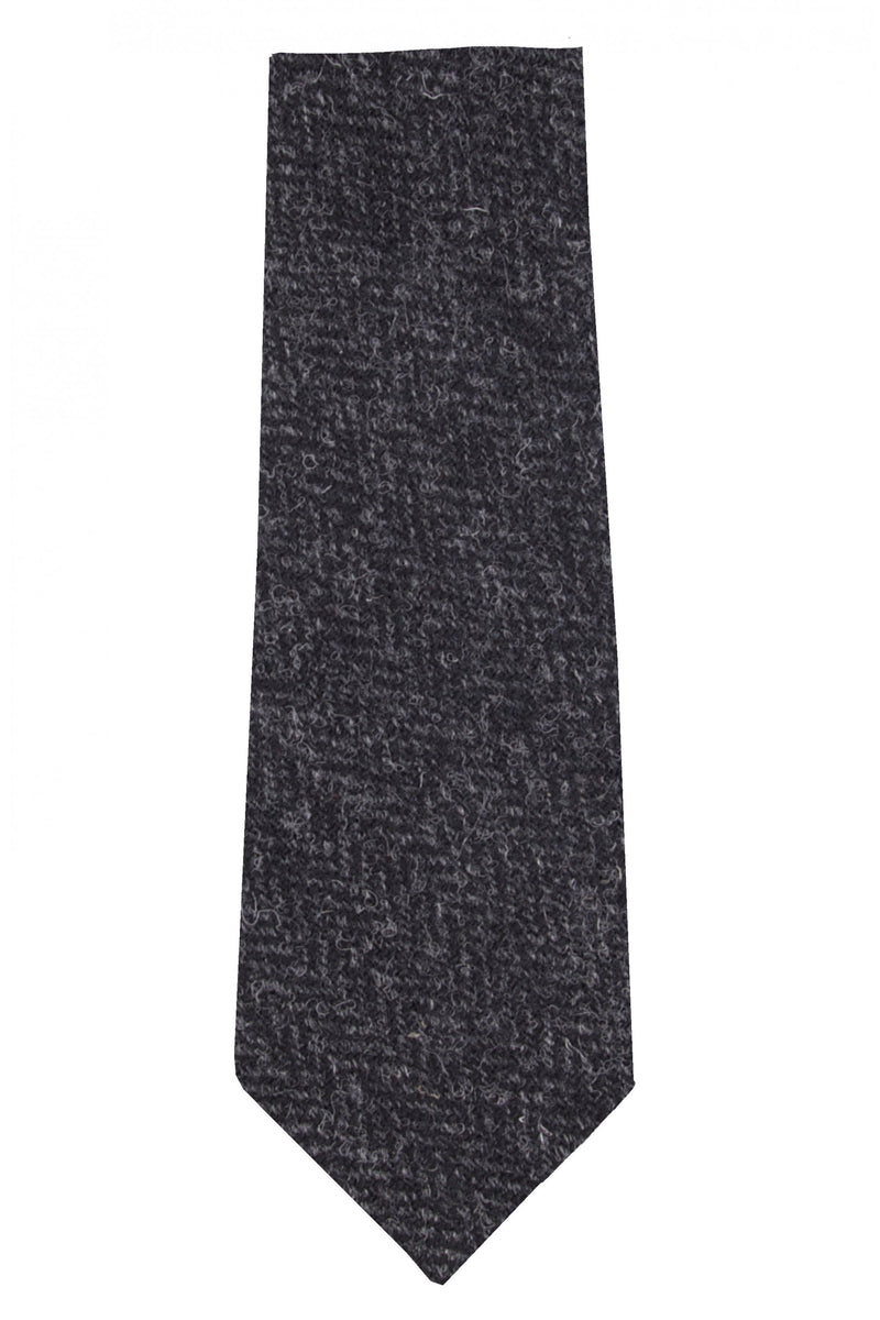 Harris Tweed Charcoal Tie