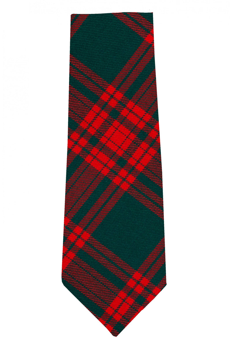 Menzies Green Modern Tartan Tie