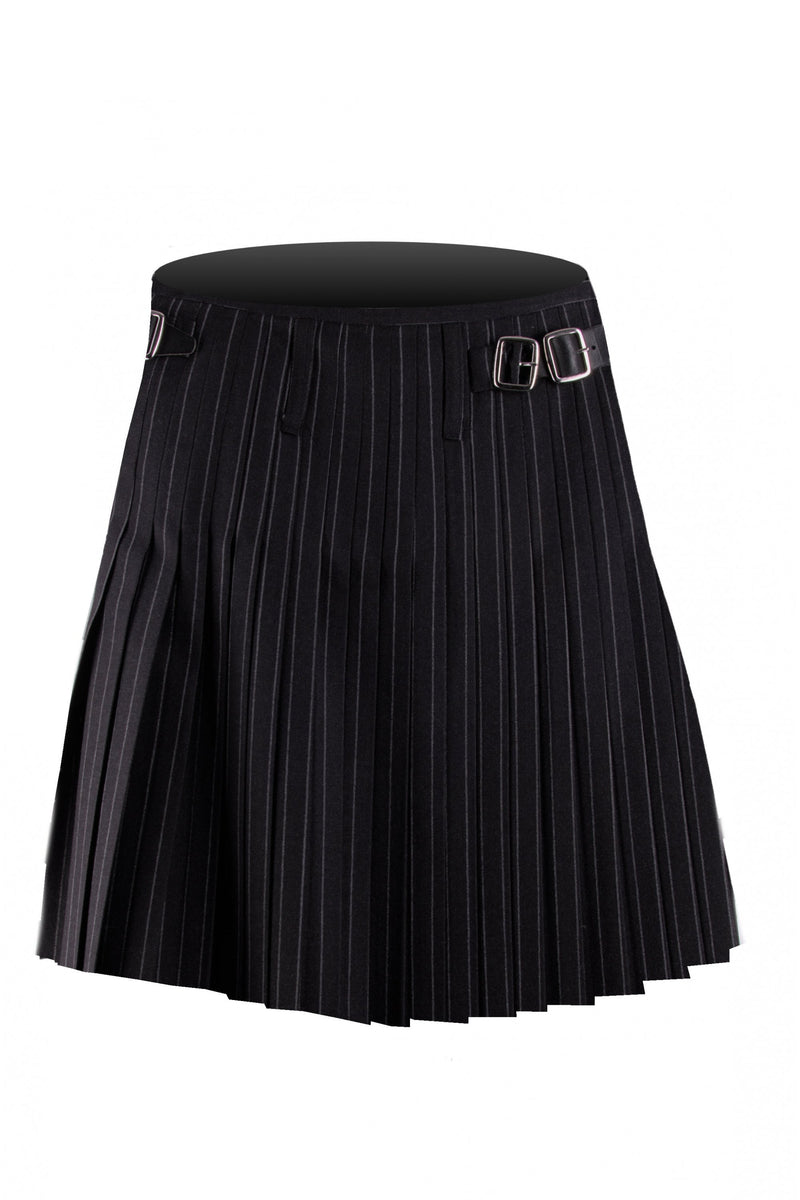 Ex Hire Kilt Charcoal Pinstripe