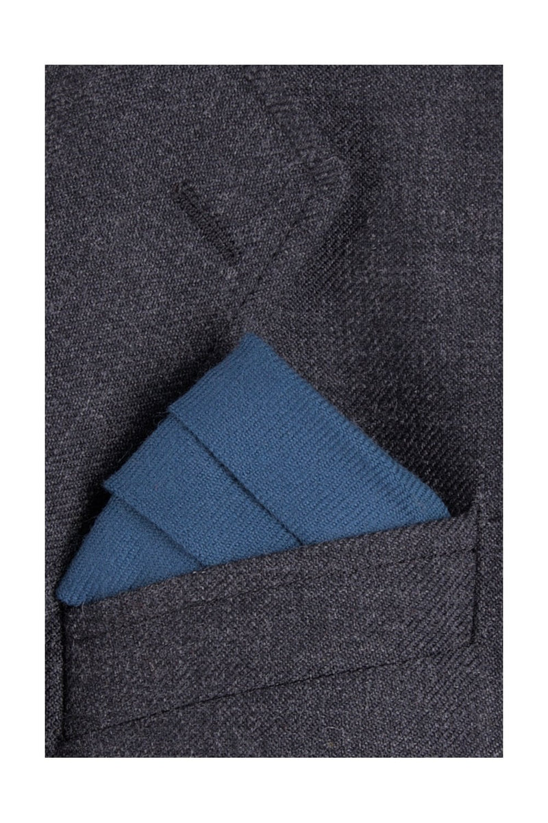 Pocket Square Blue Muted