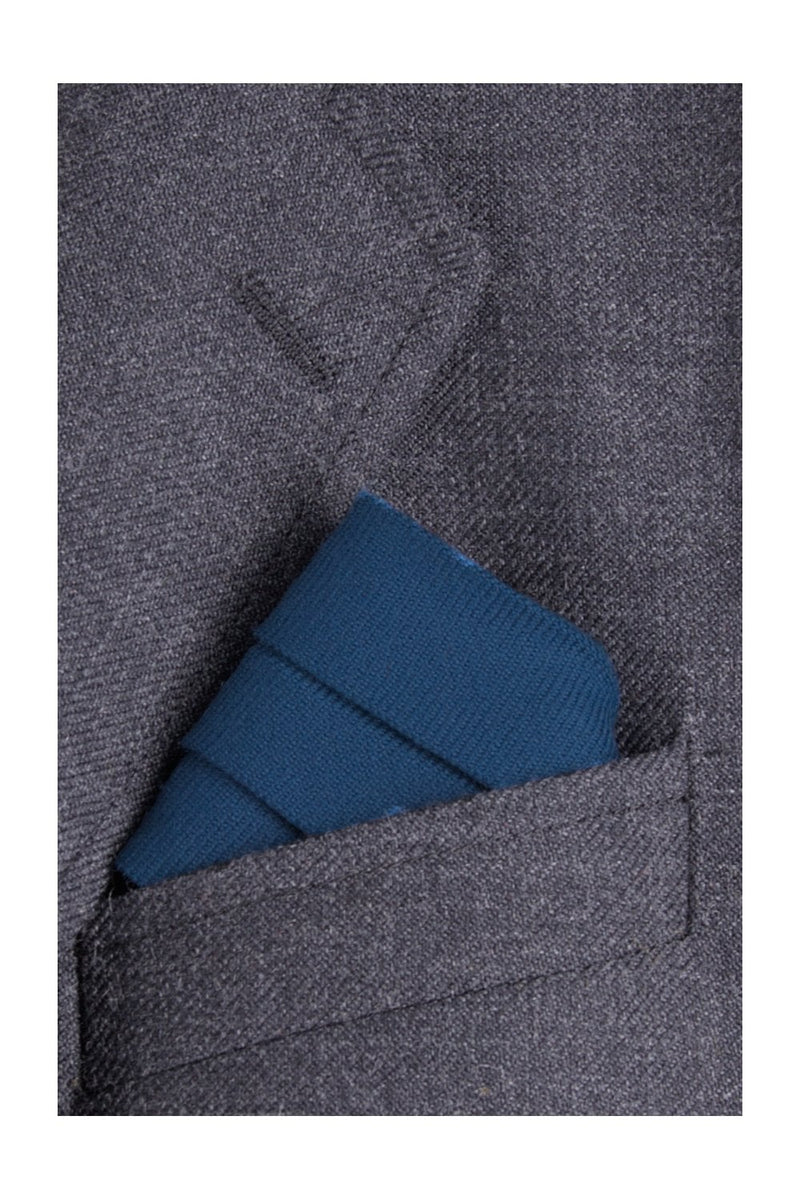Pocket Square Blue Ancient