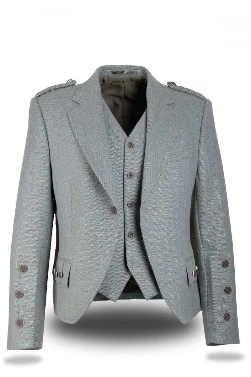 Crail Jacket & Vest Moss Clunie Tweed