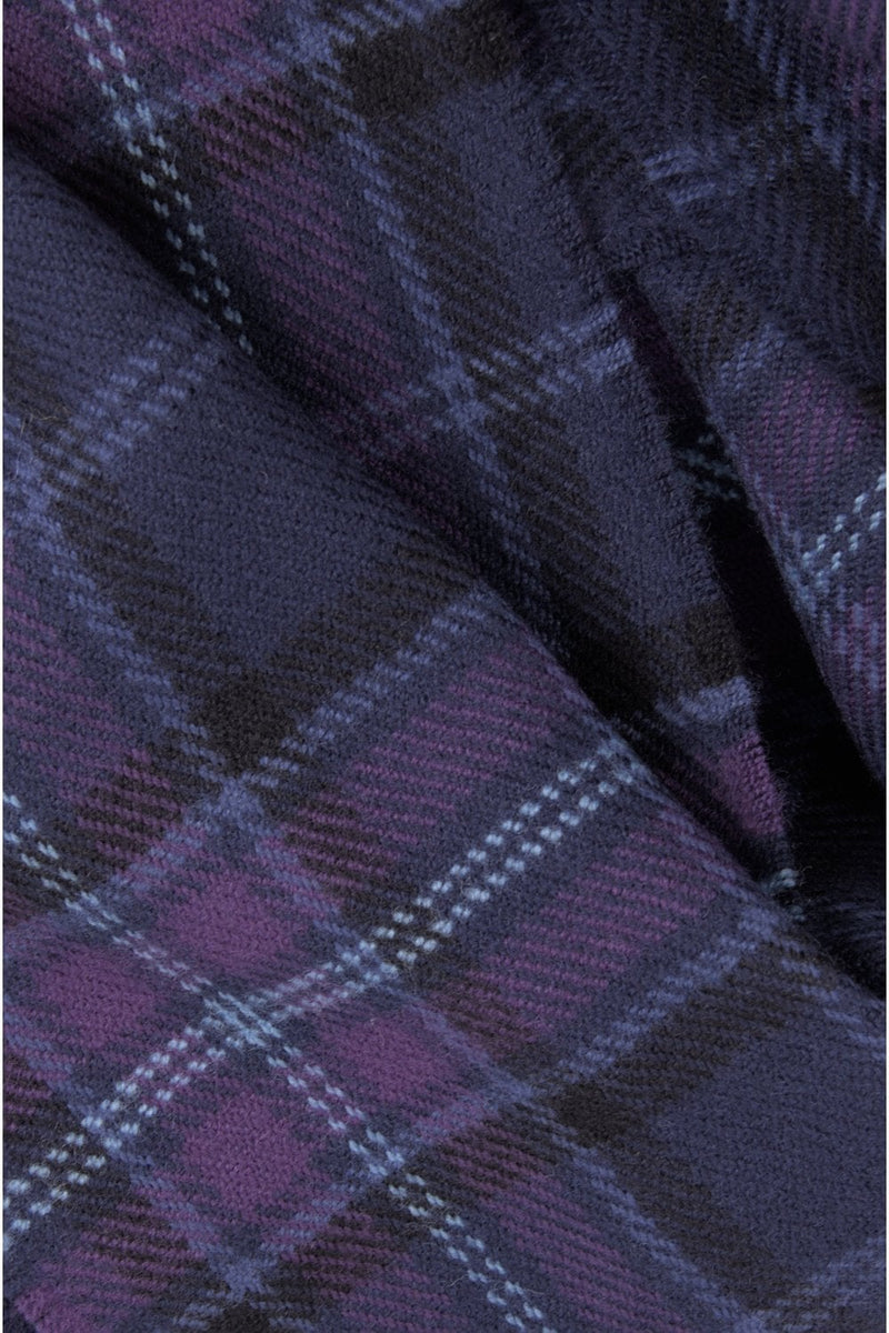Scottish Thistle Tartan Lambswool Scarf