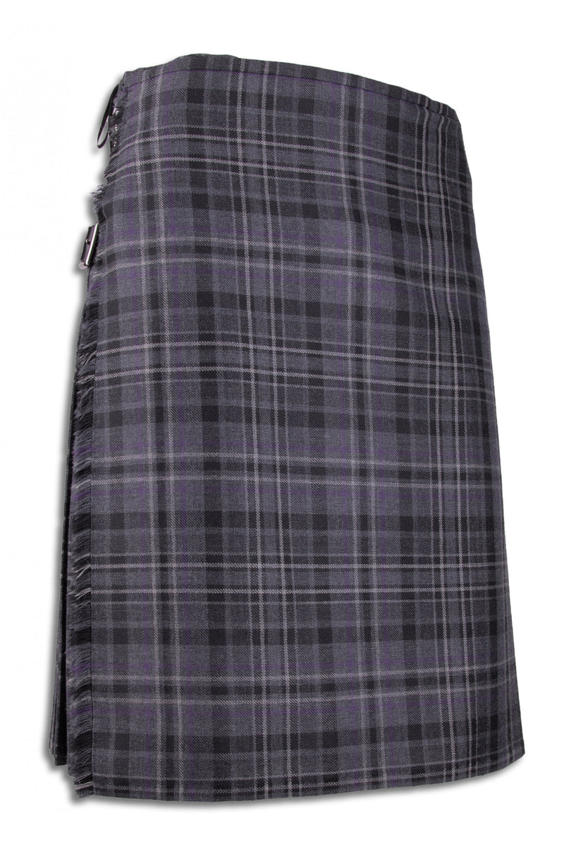 Handmade 8 Yard Grey Scott Kilt