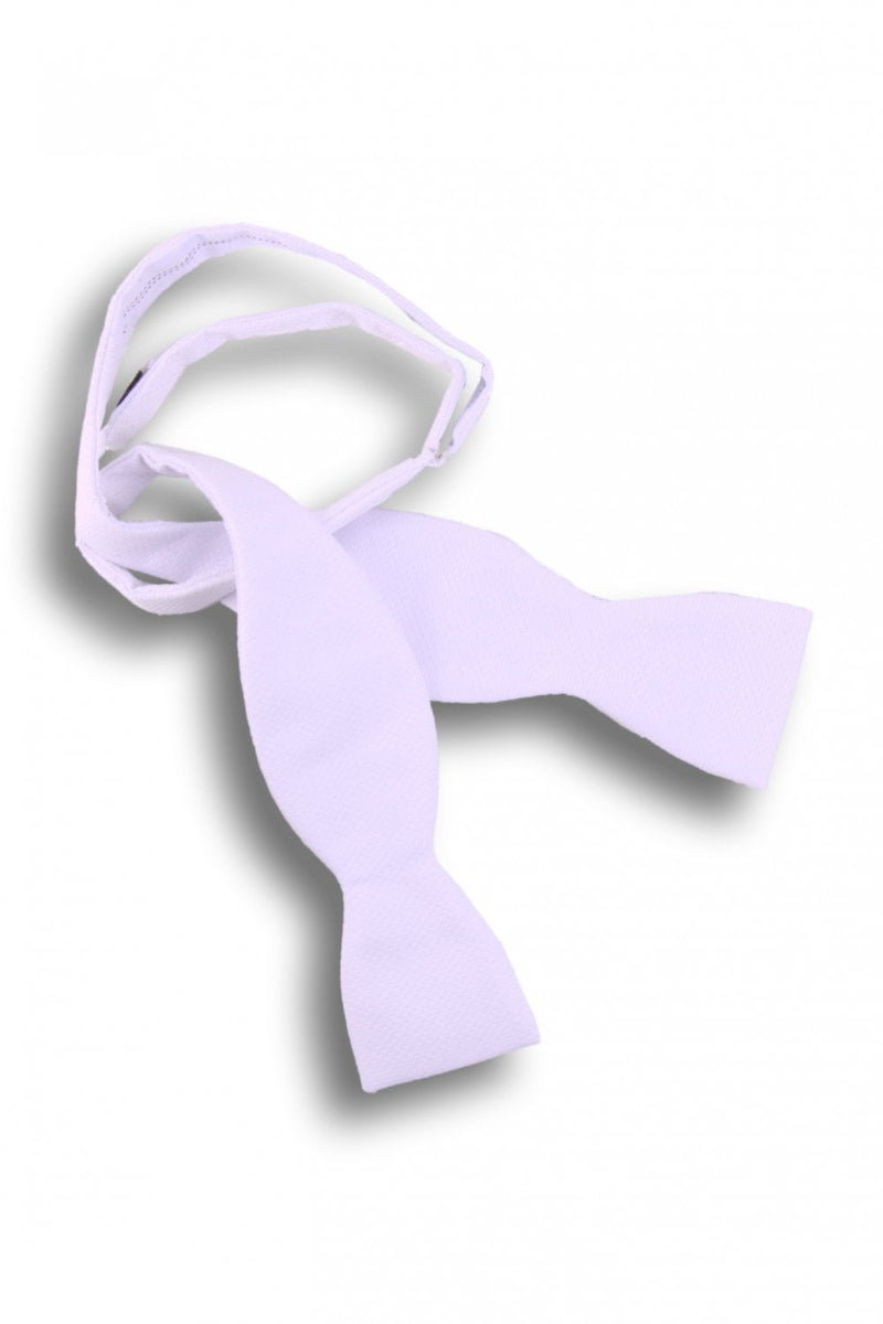 Marcella White Self Tie Bow Tie