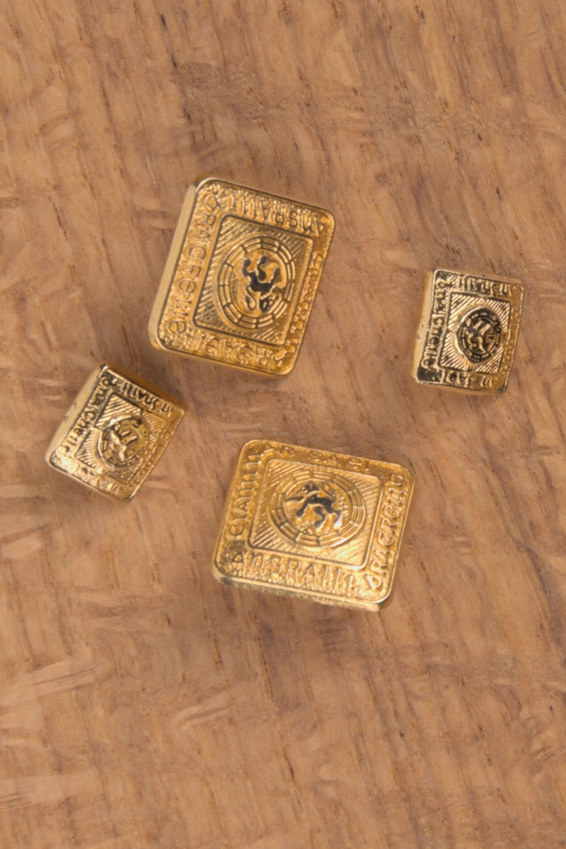 Pack of 4 Highland Jacket Buttons Gold