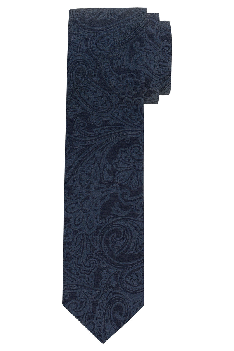 Navy Paisley Tie