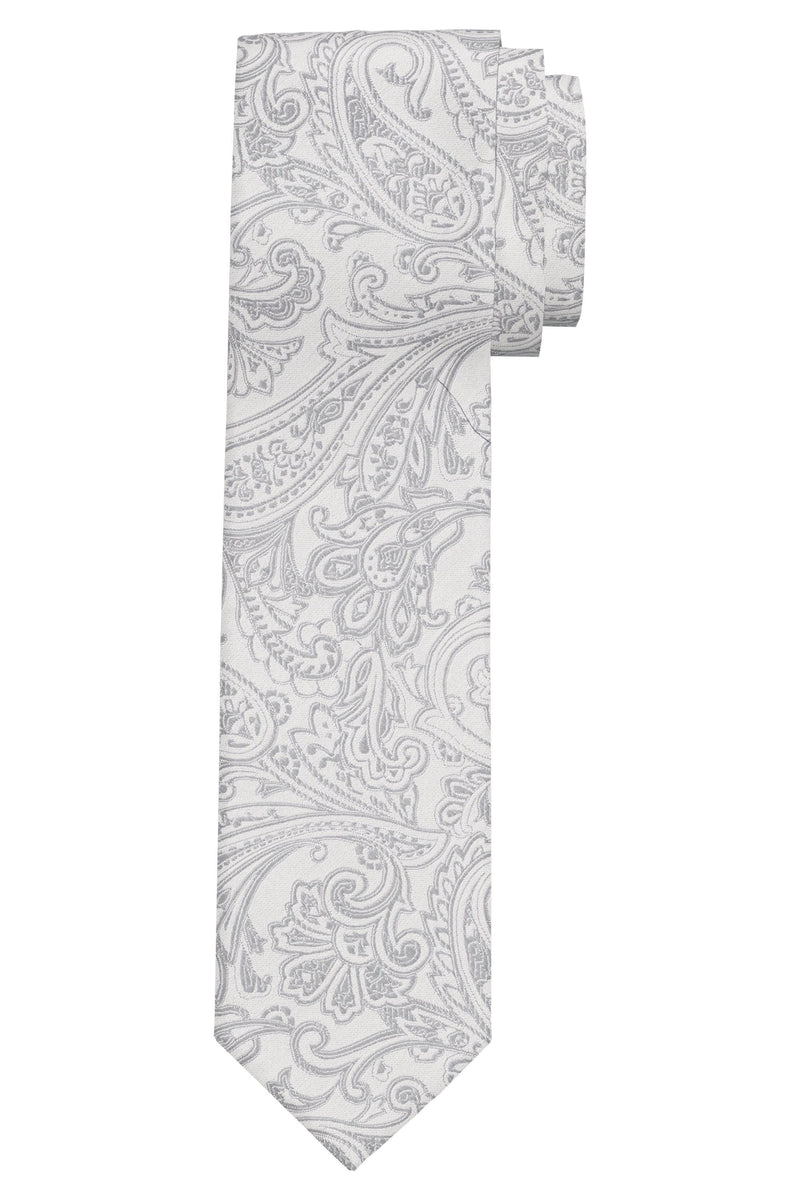Silver Paisley Tie