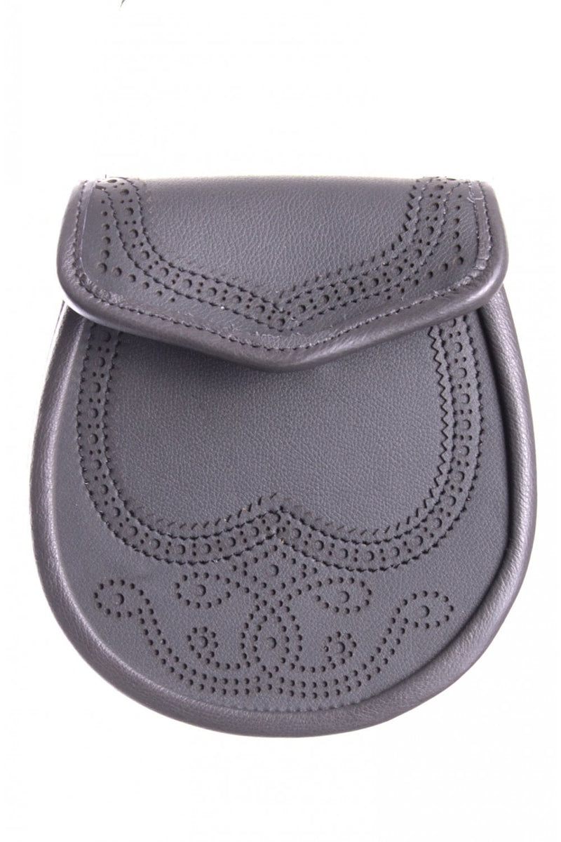 Sporran Brogued Design Grey