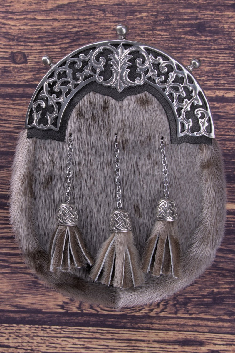 Sporran Celtic Vine Ring Seal Polished