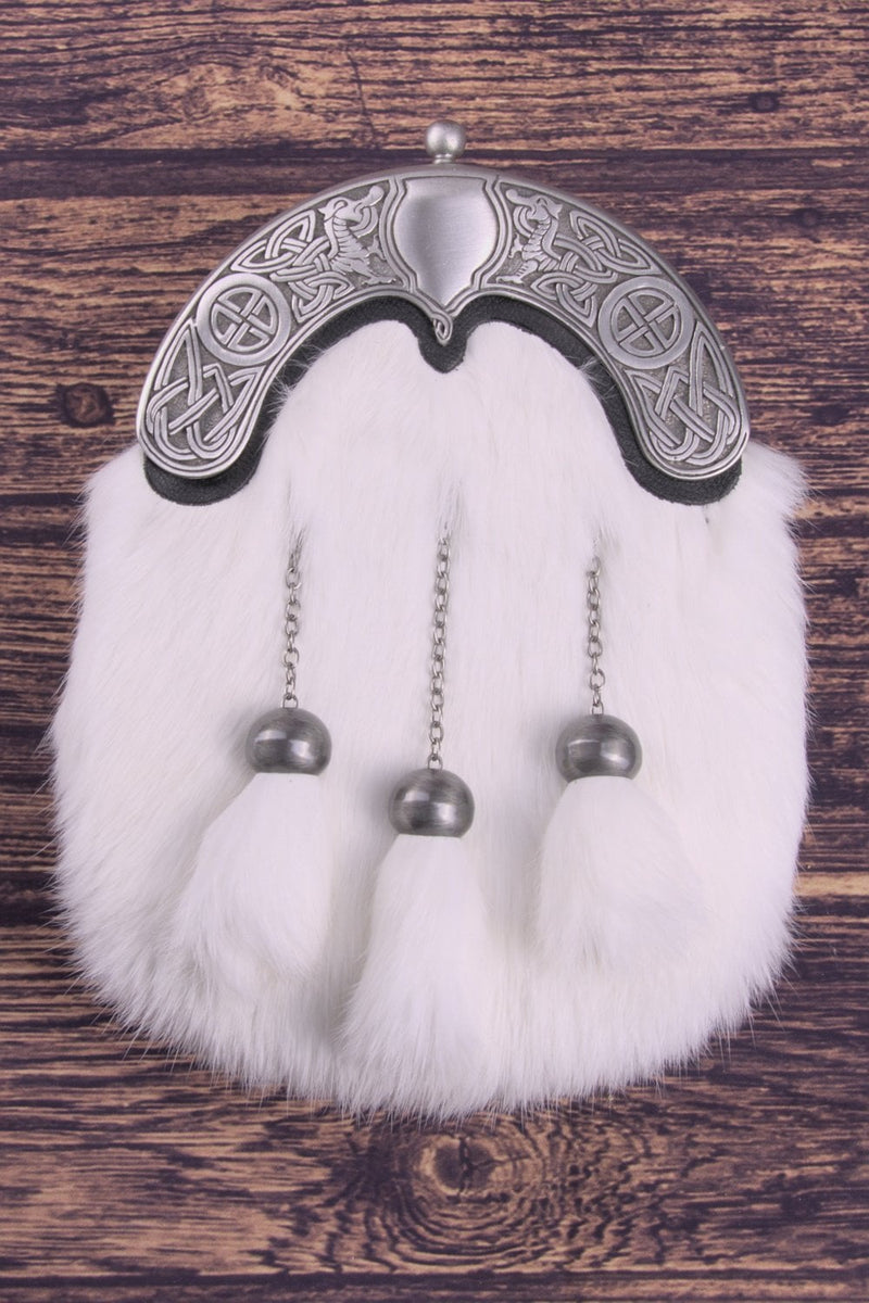 Sporran Celtic Antique White Rabbit