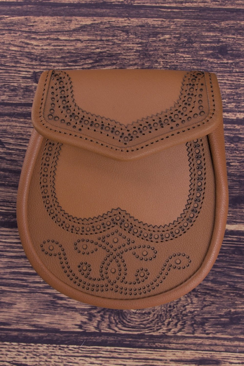 Sporran Brogue Design Light Tan