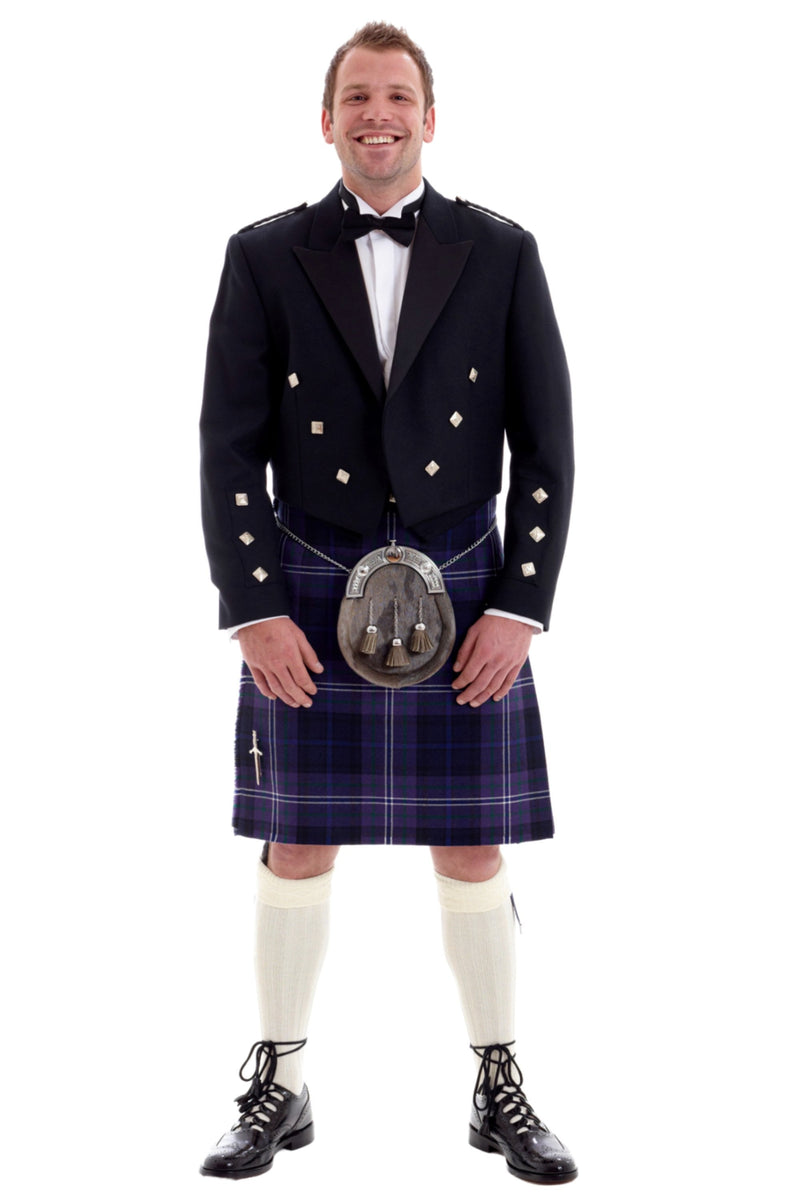 Prince Charlie 3 Button Black Hire Outfit
